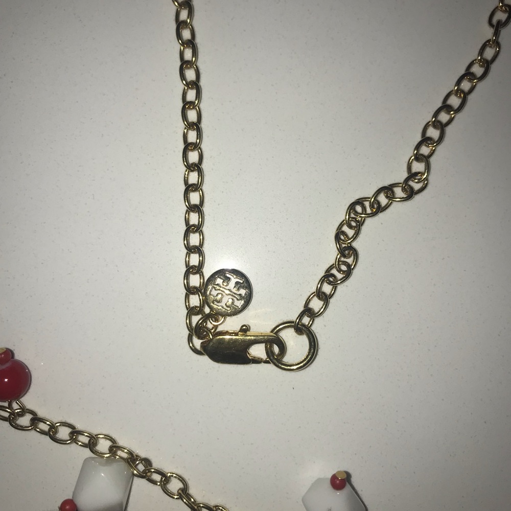 Tory Burch Straw Hat Statement Necklace - Picture 6 of 6